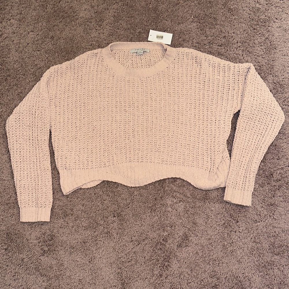 Women’s Dry Goods Cropped Pink Sweater